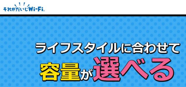 それがだいじWi-Fi